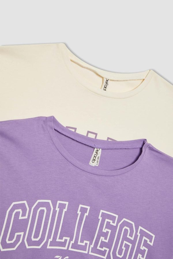 ⁦DeFacto Girls B7795A8 T-Shirt⁩ - الصورة ⁦6⁩