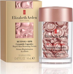 Elizabeth Arden Retinol + HPR Ceramide Capsules, Anti-Aging Skin Renewing Serum, Skincare Gift for Women, Reduces Fine Lines & Wrinkles