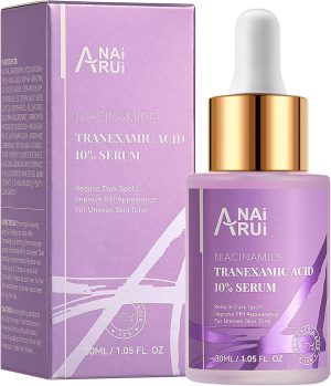 ANAiRUi 10% Tranexamic Acid Serum with Tranexamic Acid, Niacinamide and Hyaluronic Acid, Targets Hyperpigmentation, Even Skin Tone, 30 ml