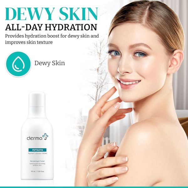 ⁦derma J Premium Face Cream: Enriched with Collagen-Boosting Peptides for Advanced Skin Recovery & Brightening Effects - Dermatologist's Choice for Intensive Care (1.69 Oz)⁩ - الصورة ⁦8⁩