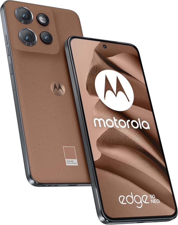 ⁦Motorola Edge 50 Neo Dual-SIM 512GB ROM + 12GB RAM (GSM Only | No CDMA) Factory Unlocked 5G Smartphone (Pantone Mocha Mousse) - International Version⁩ - الصورة ⁦12⁩