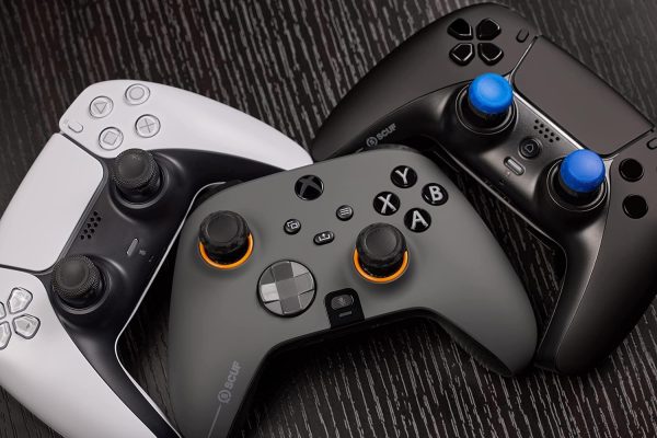 ⁦SCUF Thumbstick Grips - 6 Pack with 2 Bases - Tactic - Joystick Thumb Grips For Xbox One and Xbox Series X & S, PS4, PS5, Nintendo Switch Pro Controller - Black⁩ - الصورة ⁦4⁩