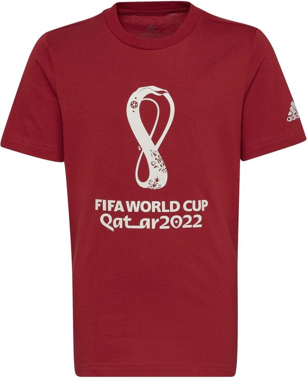 ⁦adidas Boy's Fifa World Cup 2022™ Official Emblem T-Shirt⁩ - الصورة ⁦2⁩