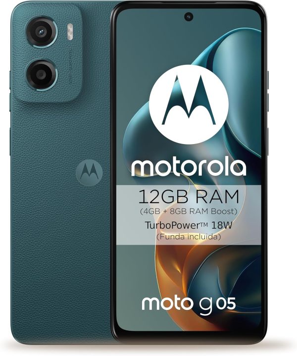 Motorola Moto G05 Dual-SIM 64GB ROM + 4GB RAM (GSM only | No CDMA) Factory Unlocked 4G/LTE Smartphone (Forest Green) - International Version