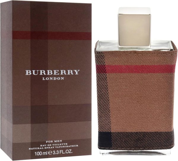 ⁦Burberry London Eau De Toilette Spray for Men, 100 ml⁩ - الصورة ⁦4⁩