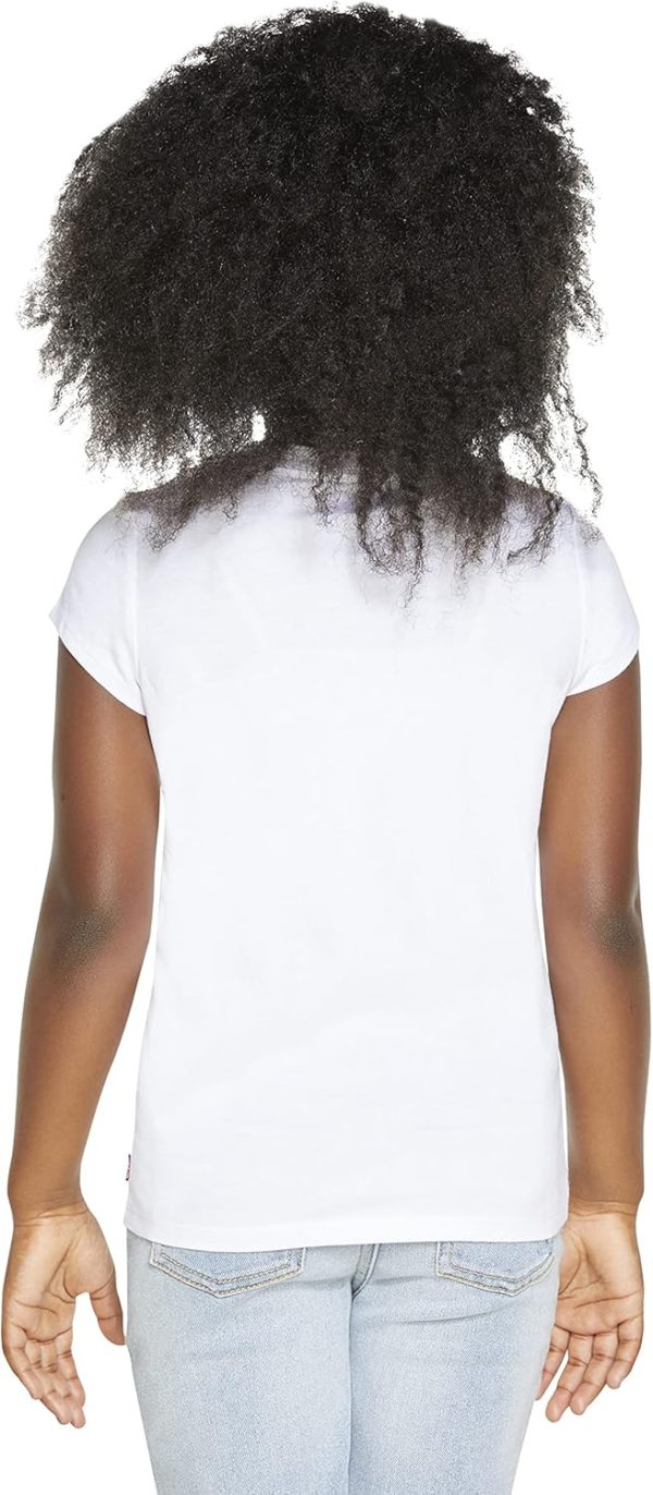 ⁦Levi's Girls' Batwing T-Shirt, Light Grey, 6X⁩ - الصورة ⁦7⁩