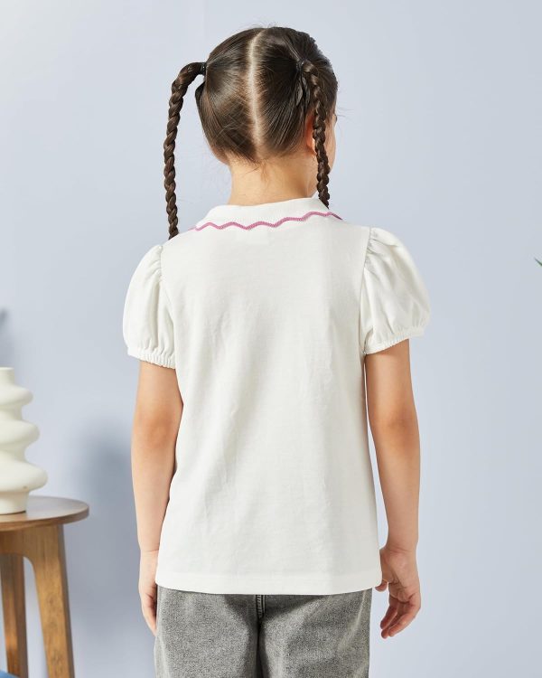 ⁦REDTAG Girls Collared Casual Top⁩ - الصورة ⁦3⁩