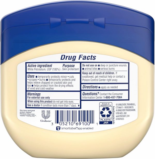 ⁦Vaseline Petroleum Jelly, Original 13 oz, Pack of 3⁩ - الصورة ⁦2⁩