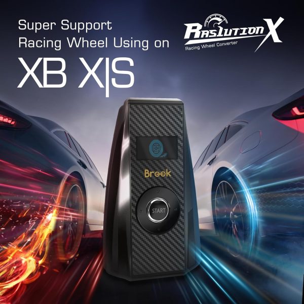 ⁦Brook Ras1ution X with Keychain – Xbox Racing Wheel Converter, Adapter for Series X|S, One & 360 | Supports 60+ Wheels, Force Feedback, App Customization [Official Exclusive Edition]⁩ - الصورة ⁦2⁩