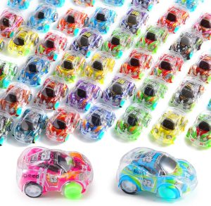 50 Pcs Mini Pull Back Cars, Pull Back Racing Vehicles Set for Kids, Friction Powered Small Racing Cars, for Preschool Toddlers Boys & Girls,Bulk Cars Party Favors Toys