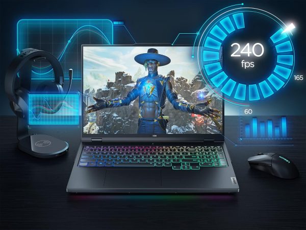⁦Lenovo Legion Pro 7i 16" QHD+ 500nits Gaming Laptop 240Hz Intel Core i9-13900HX 16GB RAM 1TB SSD NVIDIA GeForce RTX 4080 12GB Windows 11 Onyx Grey⁩ - الصورة ⁦2⁩