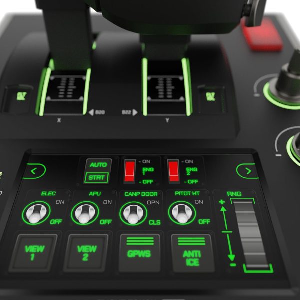 ⁦Turtle Beach VelocityOne Flightdeck - Universal HOTAS Simulation Joystick & Throttle with Touch Display, Stick Mounted HUD and Contactless Sensors for Air and Space Combat on Windows 10 & 11⁩ - الصورة ⁦8⁩