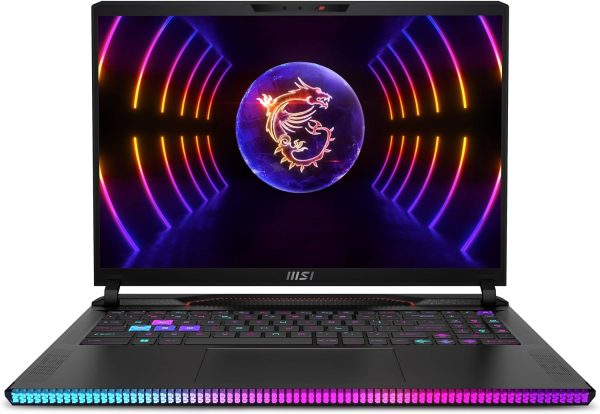 ⁦MSI لابتوب العاب رايدر GE68HX 16 انش FHD+ IPS 144Hz انتل 24 كور i9-14900HX 64GB RAM 1TB SSD جيفورس RTX 4070 اضاءة خلفية RGB ثاندربولت 4 USB-C دينوديو FHD كاميرا خصوصية بالاشعة تحت الحمراء ويندوز 11 مع⁩ - الصورة ⁦2⁩
