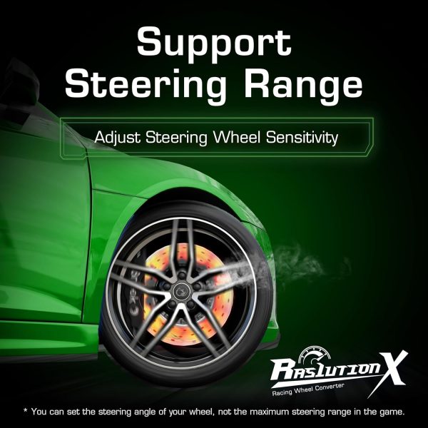 ⁦Brook Ras1ution X with Keychain – Xbox Racing Wheel Converter, Adapter for Series X|S, One & 360 | Supports 60+ Wheels, Force Feedback, App Customization [Official Exclusive Edition]⁩ - الصورة ⁦7⁩