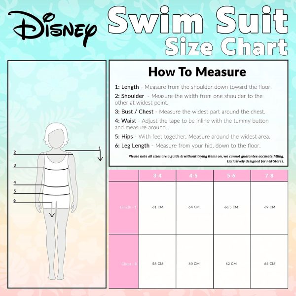 ⁦Disney Stitch Single Piece Swimsuit for Girls with Short Sleeves - Gift⁩ - الصورة ⁦6⁩