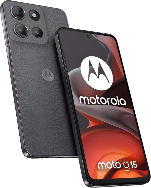 Motorola Moto G15 Dual-SIM 512GB ROM + 8GB RAM (GSM Only | No CDMA) Factory Unlocked 4G/LTE Smartphone (Gravity Grey) - International Version