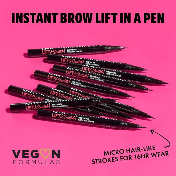 ⁦Nyx Professional MakEUp Lift & ! Brow Tint Pen, Soft Brown 04, 14 gm⁩ - الصورة ⁦2⁩