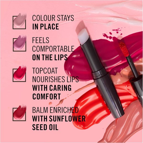 ⁦Rimmel London Lasting Provocalips - 440 - Maroon Swoon Liquid Lipstick, 2.2ml + 1.7g⁩ - الصورة ⁦7⁩