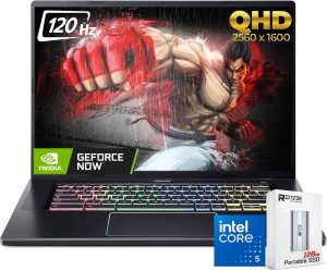 acer Chromebook Plus 516 GE Cloud Gaming Laptop, 16" QHD 120Hz, Intel 10-Core 5 120U(>i7-1355U), NVIDIA GeForce Now, Google AI, RGB Backlit, W/2TB Cloud Storage & 128PSD, Chrome OS(8GB|256GB SSD)