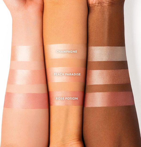 ⁦ICONIC London Rollaway Glow Highlighter Makeup, Champagne Chic, 8 ml⁩ - الصورة ⁦7⁩