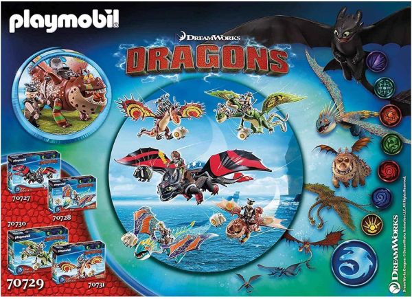 ⁦Playmobil Dragon Racing: Fishlegs and Meatlug⁩ - الصورة ⁦3⁩