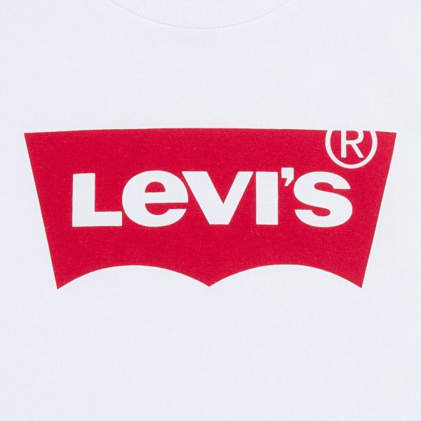 ⁦Levi's Girls' Batwing T-Shirt, Light Grey, 6X⁩ - الصورة ⁦3⁩