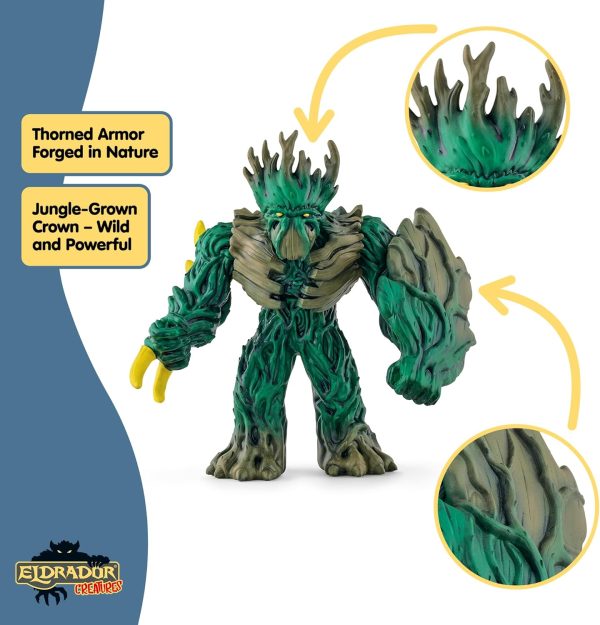 ⁦Schleich Eldrador Creatures, Mythical Creatures Toys for Kids, Jungle Emperor Action Figure with Movable Arms, Ages 7+⁩ - الصورة ⁦3⁩