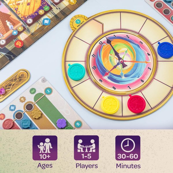 ⁦Underdog Games Trekking Through History: The Family Board | Adventure Through Time and Witness Incredible Events During Family Night | Ages 10 and Up⁩ - الصورة ⁦4⁩