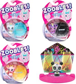 Zoobles, Kosmic Kitty Transforming Collectible Figure and Happitat Accessory, Kids Toys for Girls Aged 5 and above