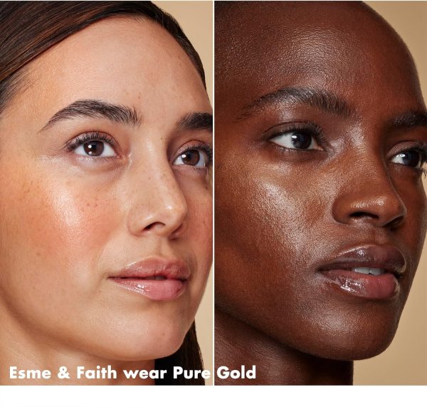 ⁦e.l.f. SKIN Bronzing Drops Mini, Liquid Bronzer For Face & Skin, Creates A Sun-Kissed Glow, Infused With Vitamin E, Vegan & Cruelty-Free, Pure Gold⁩ - الصورة ⁦3⁩