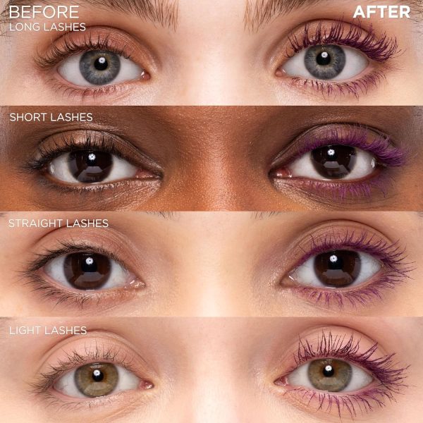 ⁦L’Oréal Paris L’Oreal Paris Original Voluminous Mascara, Building Mascara Volume and Length Formula, Washable, Deep Violet, 0.26 Fl Oz., 1 Count⁩ - الصورة ⁦4⁩
