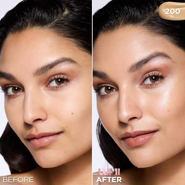 ⁦L’Oréal Paris Lumi Le Glow Skin Tint, Lightweight Water-Based Tinted Serum with Foundation-Like Coverage, Glow Illuminator, Neutral 200, 0.85 Fl Oz⁩ - الصورة ⁦2⁩