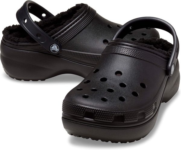 ⁦Crocs Womens Classic Platform Lined Clogs Clog⁩ - الصورة ⁦4⁩