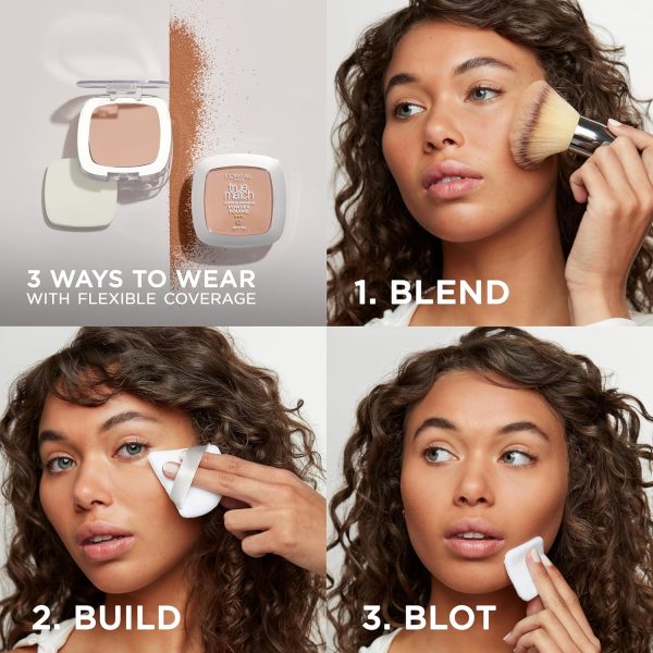 ⁦L’Oréal Paris L'Oreal True Match Super-Blendable Powder, Creamy Natural, 0.33 oz.⁩ - الصورة ⁦4⁩