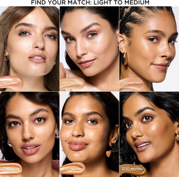 ⁦L’Oréal Paris Lumi Le Glow Skin Tint, Lightweight Water-Based Tinted Serum with Foundation-Like Coverage, Glow Illuminator, Neutral 200, 0.85 Fl Oz⁩ - الصورة ⁦5⁩