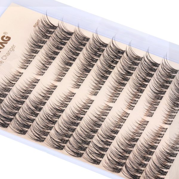 ⁦TOOCHUNAG Natural Lash Clusters 180pcs Individual Eyelashes Wispy Cluster Lashes 7-15mm C Curl Eyelash Clusters Left&Right DIY Individual Lashes Extension⁩ - الصورة ⁦6⁩