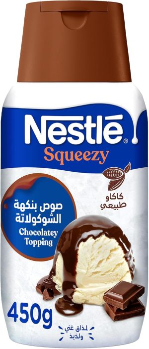 Nestlé Squeezy Chocolatey Topping, 450G - Pack of 1