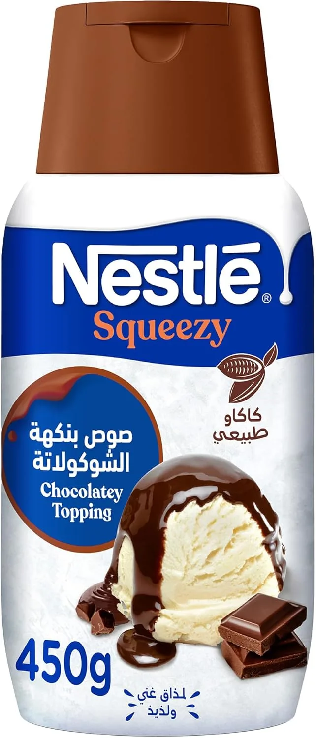 Nestle Squeezy Chocolatey Topping 450G Pack of 1 jpg