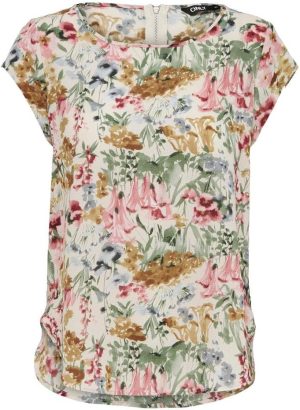 Only Women's ONLVIC S/S AOP PTM Blouse