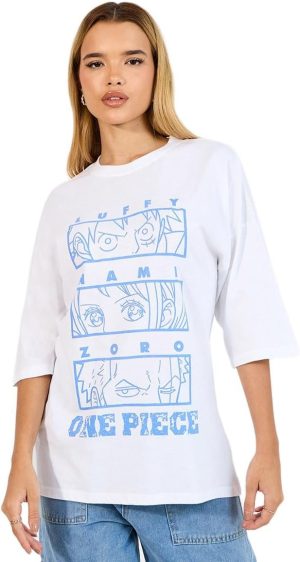 Styli Women One Piece Graphic Oversized T-Shirt With Dropped Shoulder