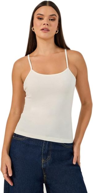 Styli Women's Strappy Scoop Neck Cropped Tank