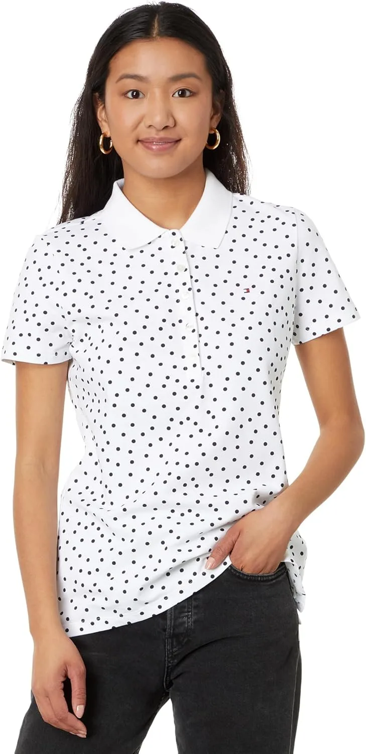 Tommy Hilfiger womens Tommy Hilfiger Womens 5 Button Polo Tee jpg