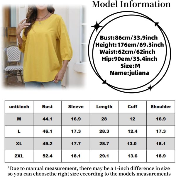 Women's Boho Embroidered Blouse, Coruja Mexican Bohemian Style Tops, Half Sleeve, Loose, Round Neck, Cotton Shirt, Plus Size Casual Tee Blouse