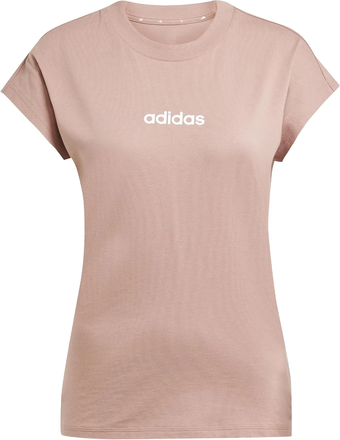 adidas Womens Essentials Linear Cotton T Shirt jpg