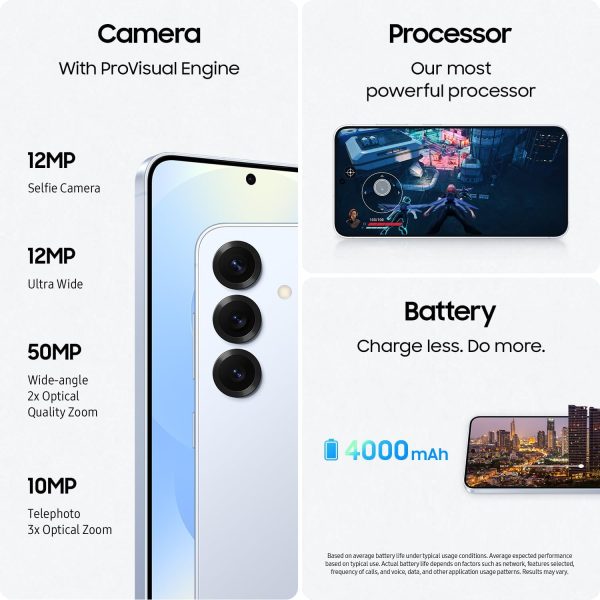 ⁦SAMSUNG Galaxy S25 Cell Phone, 256GB AI Smartphone, Unlocked Android, AI Camera, Fast Processor, ProScaler Display, Long Battery Life, 2025, Mint (International Version)⁩ - الصورة ⁦6⁩
