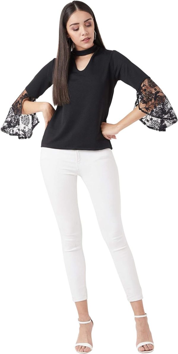 ⁦Miss Olive Women's Solid Relaxed Shirt⁩ - الصورة ⁦2⁩