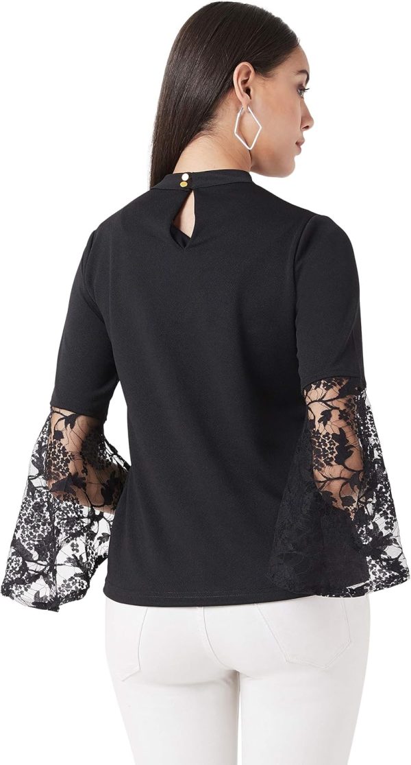 ⁦Miss Olive Women's Solid Relaxed Shirt⁩ - الصورة ⁦4⁩