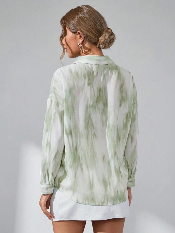 ⁦GRECIILOOKS Women Oversized Shirt⁩ - الصورة ⁦2⁩