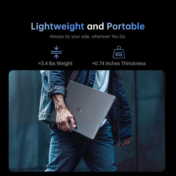 ⁦KAIGERR Laptop Intel N97 15.6-in 16GB DDR4 512GB SSD Windows Laptops Notebook-Computers, Numeric Keypad Win-11 Pro WiFi 5 HDMI Type-C USB 3.2 Webcam 3.5mm Audio Student Laptops⁩ - الصورة ⁦8⁩