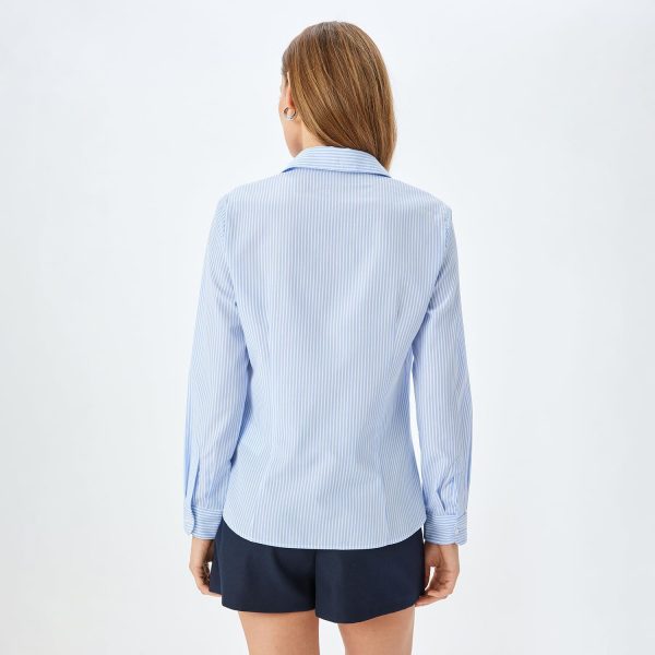 ⁦KOTON Women 5SAK60045UW01K Poplin Shirt⁩ - الصورة ⁦4⁩